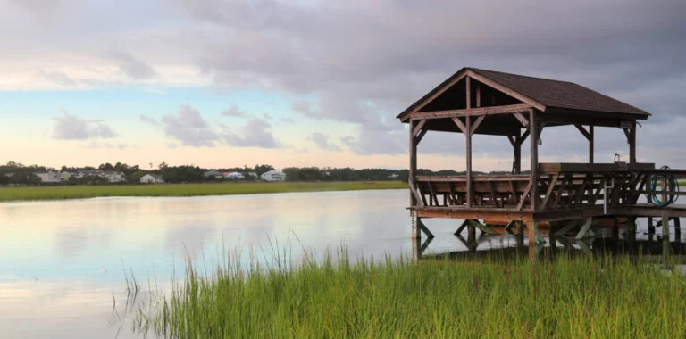 Pier over water - coastal south carolina